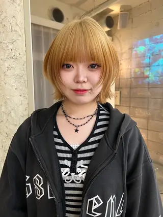 ミディアム カラー haco＋所属・圧倒的デザイン力 店長🎨RENAのヘアスタイル