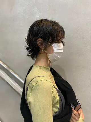 ショート パーマ ウルフカット 811 大阪梅田 ウルフのヘアスタイル