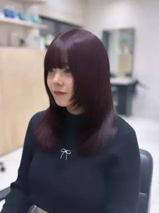 ミディアム カラー Ririka/銀座/ Euphoria♥️のヘアスタイル