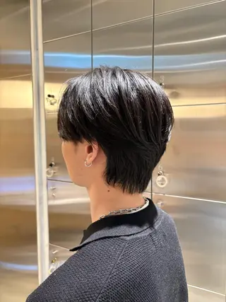 ショート パーマ メンズ 樋口 花穂のヘアスタイル