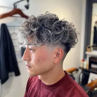 ショート パーマ メンズ 中本 竜聖のヘアスタイル