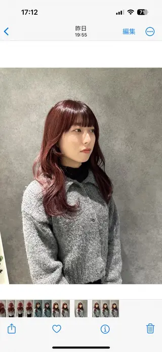 ロング カラー 巻ける縮毛矯正/艶 カラーchika🩵のヘアスタイル