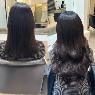 ロング 濱川響太レディース カットモデルのヘアスタイル