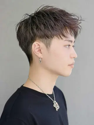 ミディアム カラー ba-boo 広島のヘアスタイル