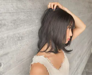 セミロング Kingdom鎌倉所属・透明感カラー/艶髪 /鎌倉/ヤタベケンタのヘアスタイル