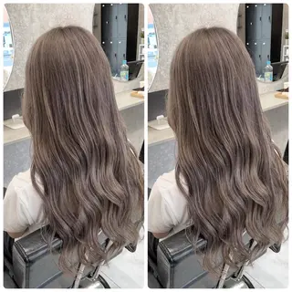 ロング 🦋ハイトーン🦋 石山 希理🦋のヘアスタイル