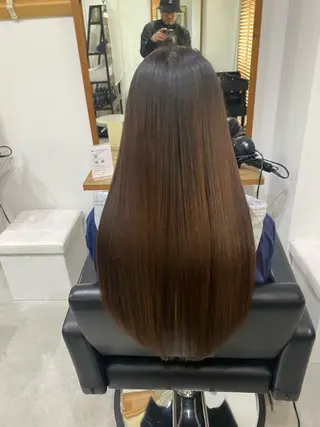 ロング 銀座⚜️【脱白髪染め 美髪矯正】トグチのヘアスタイル
