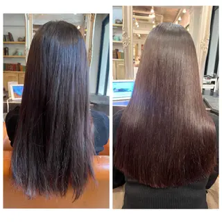 ロング パーマ ハイライト/インナー /ブリーチ/レイヤーのヘアスタイル