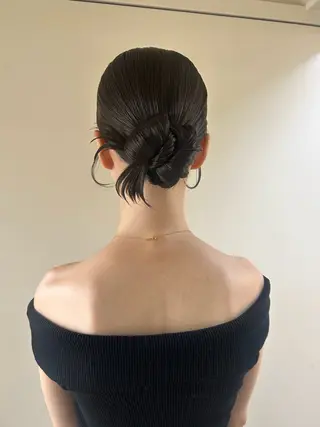 ミディアム ヘアアレンジ ☕️結【suii.】 ボブ/ヘアセット☕️のヘアスタイル