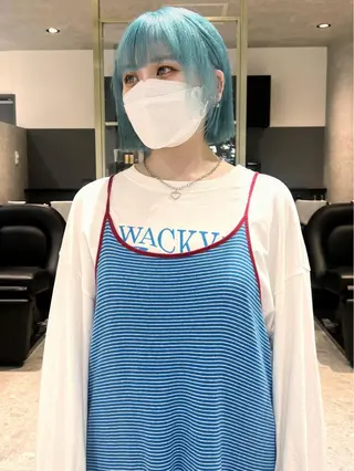 セミロング AI TOKYO　S所属・mizuki 【韓国レイヤー】のヘアスタイル