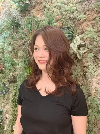 セミロング 支持率No.1💖 オチアイのヘアスタイル