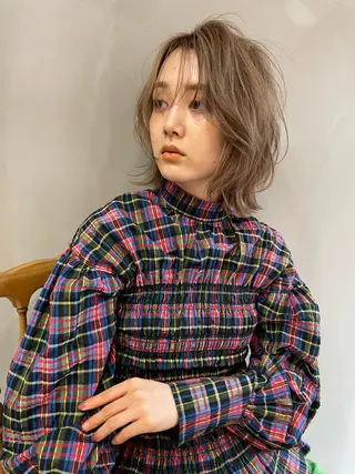 ショート カラー ショート/ボブ/ 心斎橋/宮脇美奈のヘアスタイル