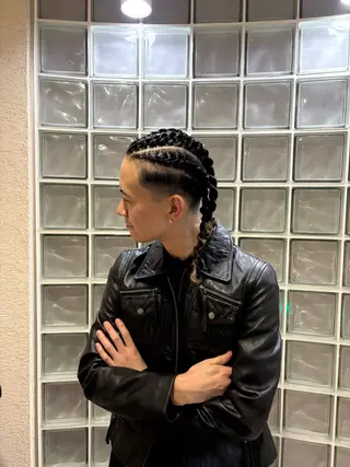 セミロング パーマ メンズ レイヤーカット/瀬川 琴音のヘアスタイル