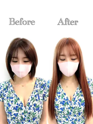 ロング カラー ヘアアレンジ LuciA/エクステ カラーのヘアスタイル