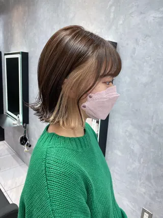 ショート カラー _WHITE 天神店 YUMEKA🐻のヘアスタイル