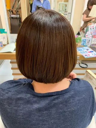 ミディアム 髪質改善/縮毛矯正 /ブリーチ矯正/岡部のヘアスタイル