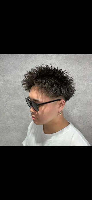 ショート カラー パーマ メンズ キッズ 🔥パーマ特化🔥 優馬のヘアスタイル