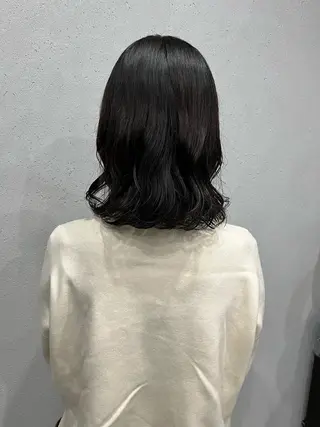 ミディアム パーマ ロングパーマ木村 ボブパーマのヘアスタイル