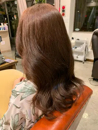 ロング カラー 岡田 匡史のヘアスタイル