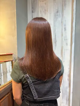 セミロング saya 🧸 カット/縮毛矯正のヘアスタイル