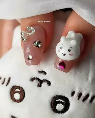 ネイル 3dパーツ/流行り 👧shushu❤️のネイルデザイン