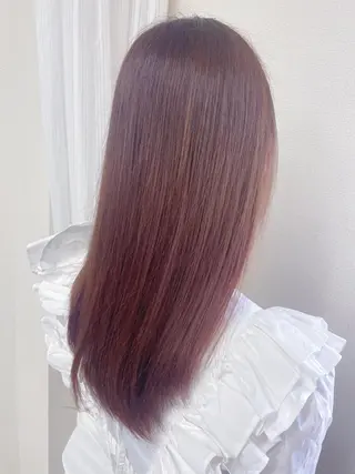 セミロング カラー ケアブリーチ /髪質 改善/古橋圭史郎のヘアスタイル