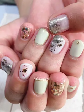 ネイル 北浦和 自爪育成ケアのネイルデザイン