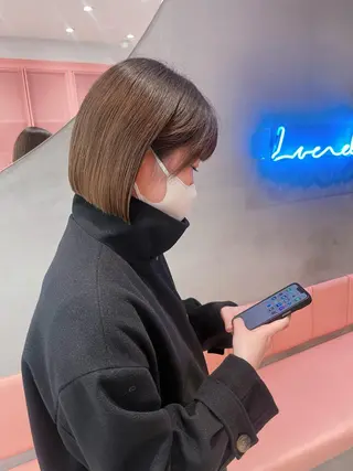 ショート Misaki /ボブ/縮毛矯正のヘアスタイル