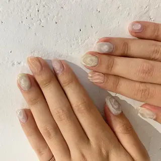 ネイル 【淡色color/ nail】maikoのネイルデザイン