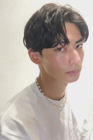 ショート カラー パーマ メンズ メンズサロン💈 吉岡陽【中野】のヘアスタイル