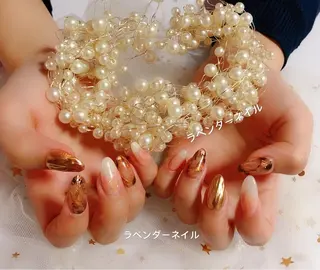 ネイル ラベンダー💖日暮里 ルル💖ネイルのネイルデザイン