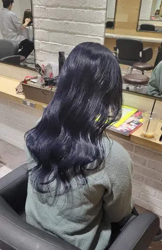 ロング Ayu🐾縮毛矯正/ ブリーチ無しカラーのヘアスタイル