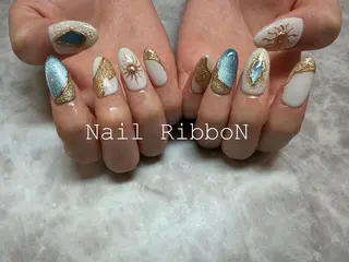 ネイル ネイルリボン 石田のネイルデザイン
