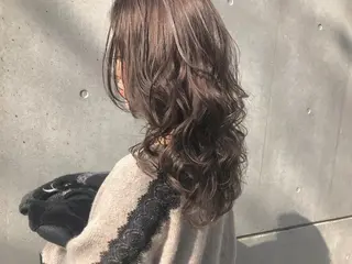 セミロング カラー hayaka todaのヘアスタイル