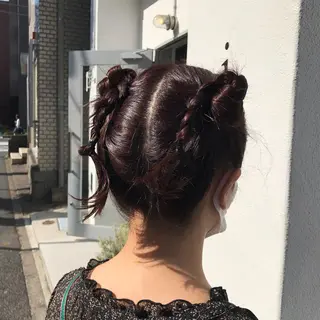 カラー ヘアアレンジ moi-meme.soe所属・タナカ リナのヘアスタイル
