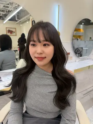 ロング レイヤーカット/髪質 改善/momo🎀のヘアスタイル