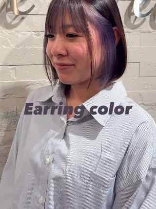 ミディアム カラー 🫧透明感&暖色系 color/沙綾🧸のヘアスタイル