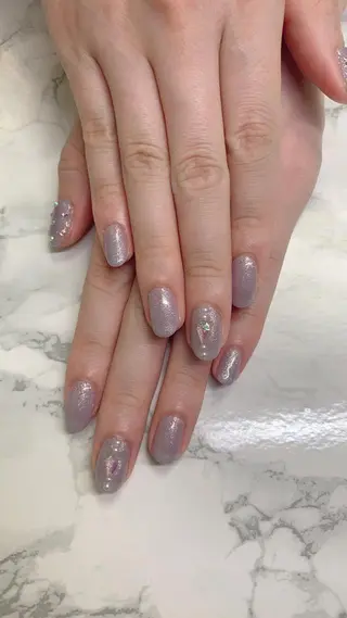 ネイル はな💎ネイル ワンホン、長さ出しのネイルデザイン