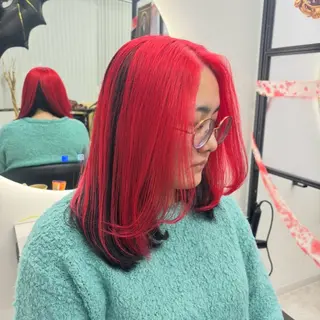 セミロング カラー Ren. 🦋デザインカラーのヘアスタイル