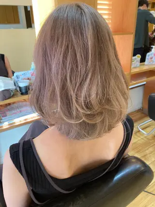 ミディアム カラー ペッツ本店 スタイリスト増田ゆきのヘアスタイル