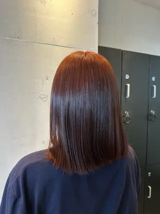 ミディアム カラー 暖色カラー得意🔥 栗俣嵐のヘアスタイル