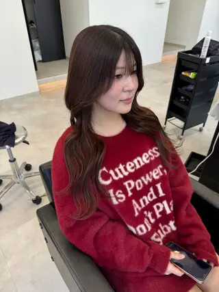 ロング カラー エクステ/ベージュ 韓国ヘア/KENTAのヘアスタイル