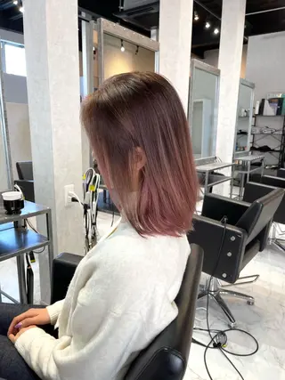 ミディアム カラー アンドウ ユウ/ レイヤーカット/韓国のヘアスタイル