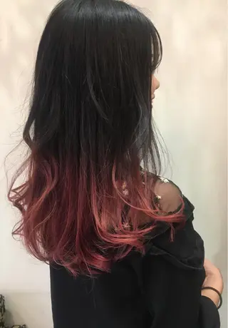 ロング カラー 安藤 明日翔のヘアスタイル