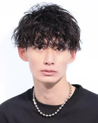 ショート カラー パーマ メンズ 🐺メンズパーマ 特化　あさひ🐺のヘアスタイル