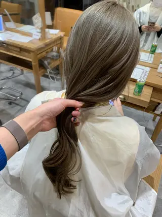 ロング カラー ブリーチ/アレンジ 天満/chihiroのヘアスタイル