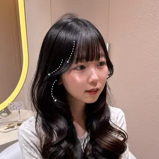 ロング レイヤーカット/ 透明感カラー/めいのヘアスタイル