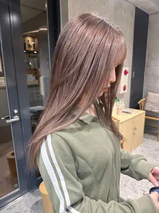 ミディアム ︎🤎W color MIYU‎🤎のヘアスタイル