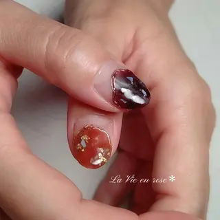 ネイル ラヴィアン ローズのネイルデザイン