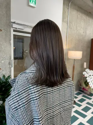 ミディアム 松本 結のヘアスタイル